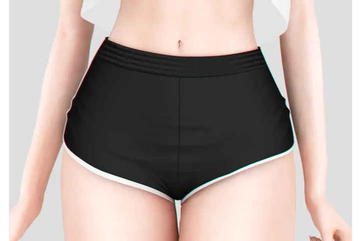 Contrast Trim Shorts