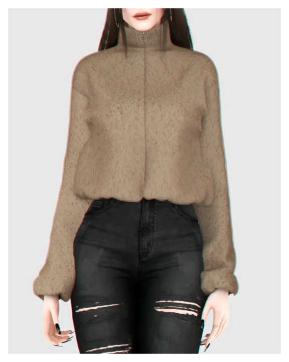 Cropped Sherpa Jacket