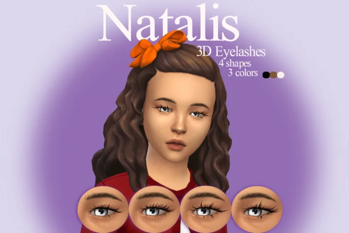 Eyelashes 3D N10 for kidsⁿᵃᵗᵃˡⁱˢ