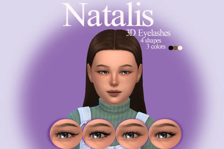 Eyelashes 3D N09 for kidsⁿᵃᵗᵃˡⁱˢ