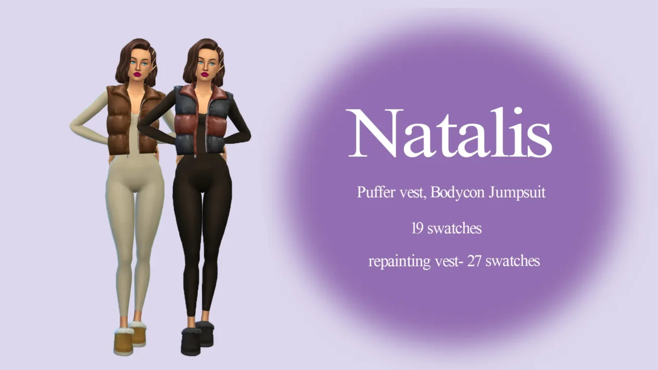 Puffer vest, Bodycon Jumpsuitⁿᵃᵗᵃˡⁱˢ