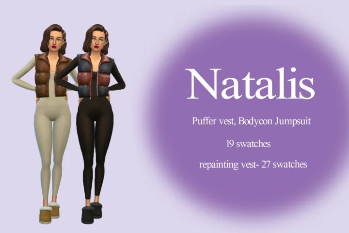 Puffer vest, Bodycon Jumpsuitⁿᵃᵗᵃˡⁱˢ