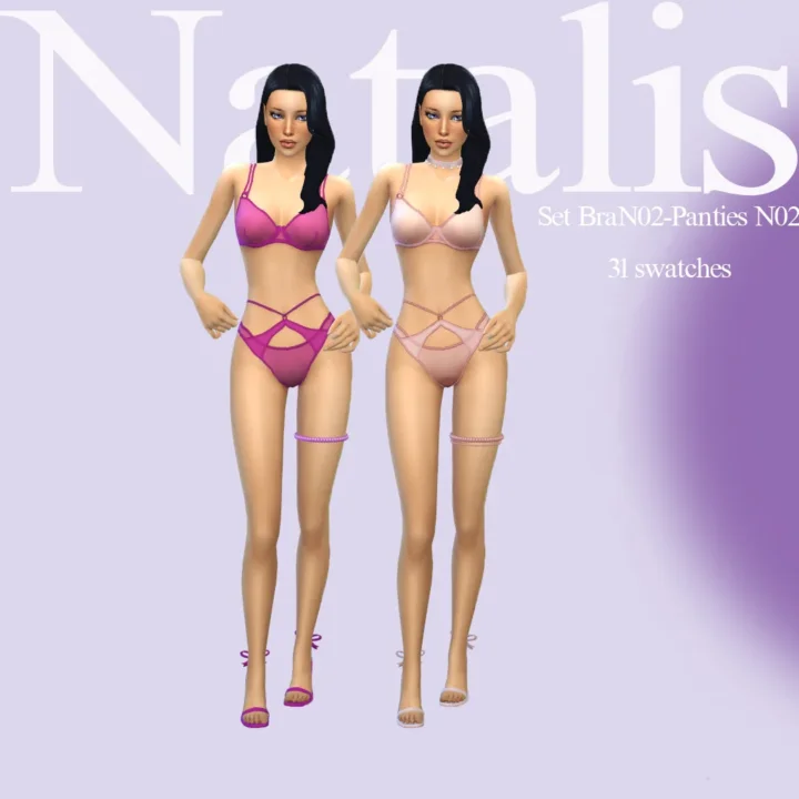 Set Bra N02-Panties N02ⁿᵃᵗᵃˡⁱˢ