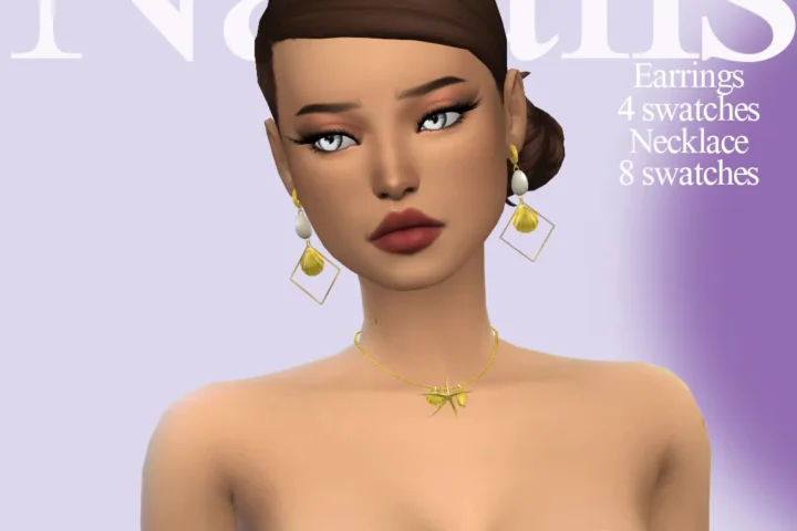 Necklace & earrings set N04ⁿᵃᵗᵃˡⁱˢ