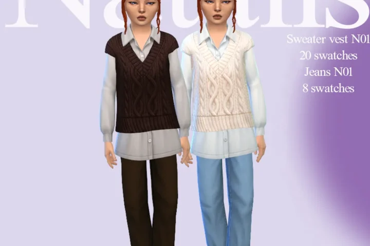 Jeans-Sweater vest Childⁿᵃᵗᵃˡⁱˢ