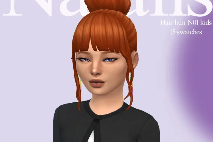 Hair bunN01 Childⁿᵃᵗᵃˡⁱˢ