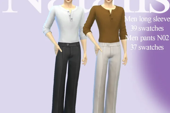 Men long sleeve N01-pants N02ⁿᵃᵗᵃˡⁱˢ