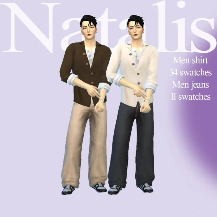 Men jeans-shirtⁿᵃᵗᵃˡⁱˢ