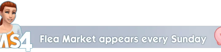 Flea Market appears every Sunday
