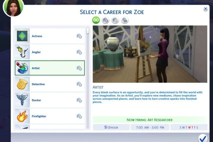 Artist (Active) Career