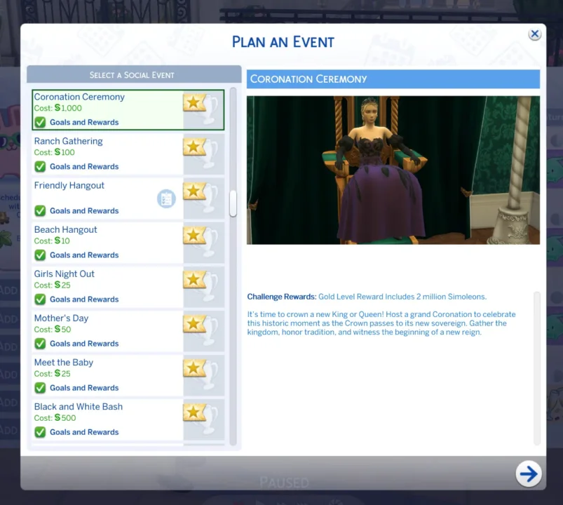 Coronation Ceremony Event
