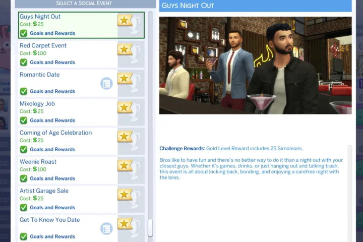 Guys Night Out Event