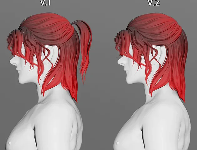 Gusclehair - Long Curly v.1