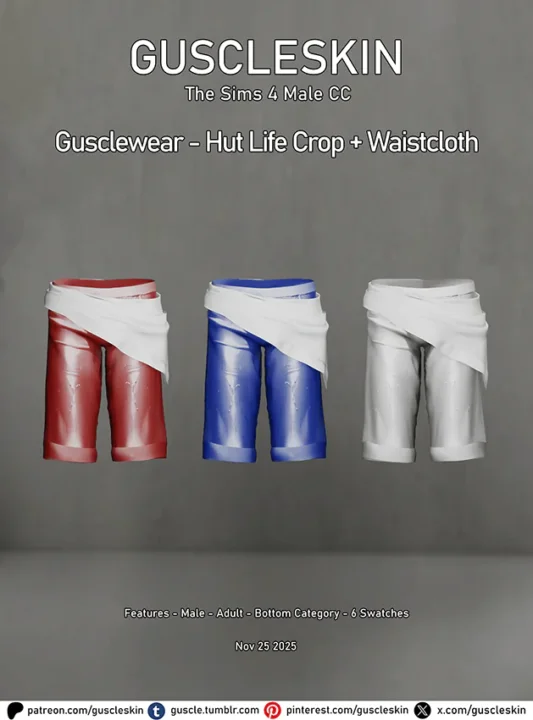 Gusclewear - Hut Life Crop + Waistcloth