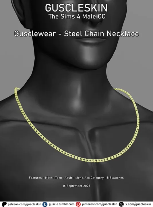 Gusclewear - Steel Chain Necklace