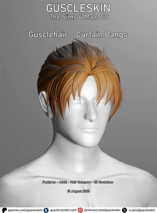 Gusclehair - Curtain Bangs