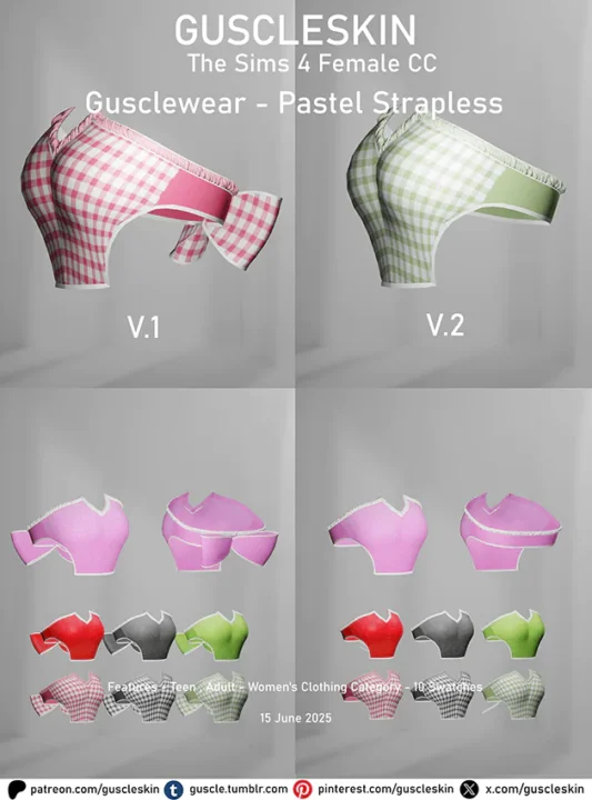 Gusclewear - Pastel Strapless V.1
