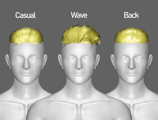 Gusclehair - Side Sweep Back