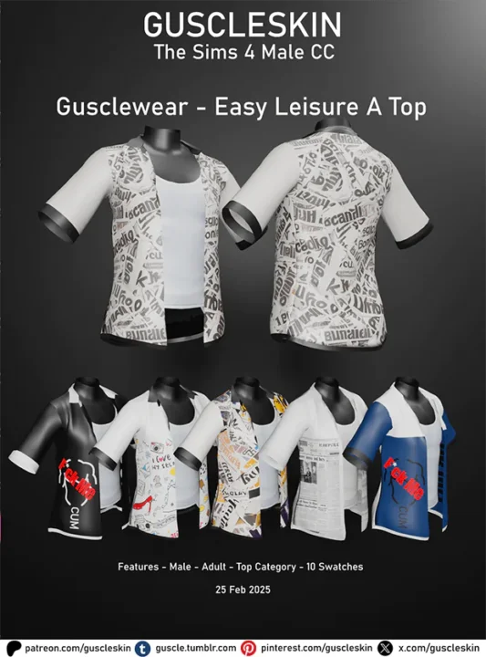 Gusclewear - Easy Leisure A Top