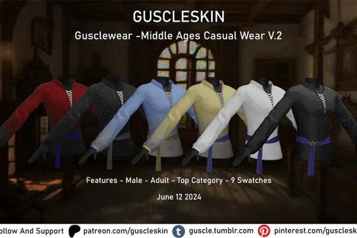 Gusclewear -Middle Ages Casual Wear V.2