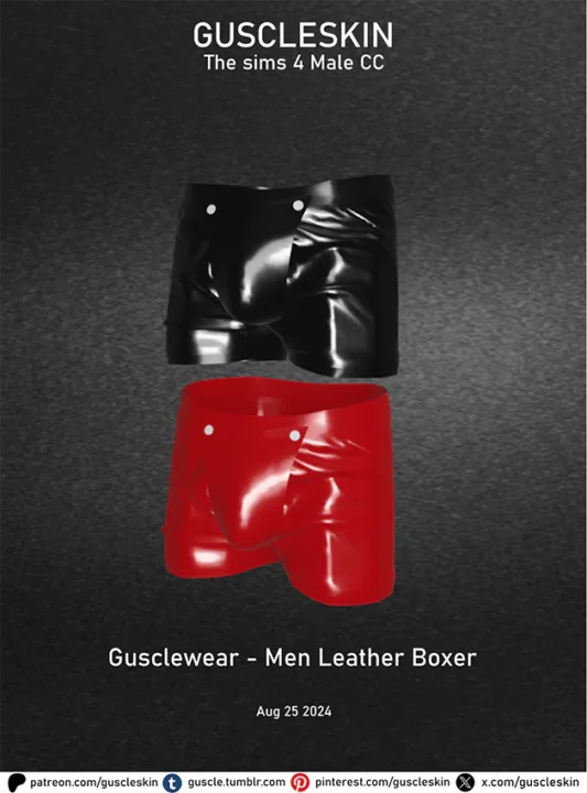 Gusclewear - Men Leather Boxer
