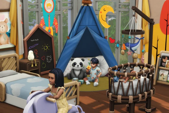 Boho Baby Bedroom CC Pack