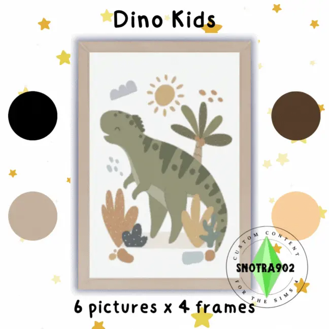 Dino Kids Framed Posters