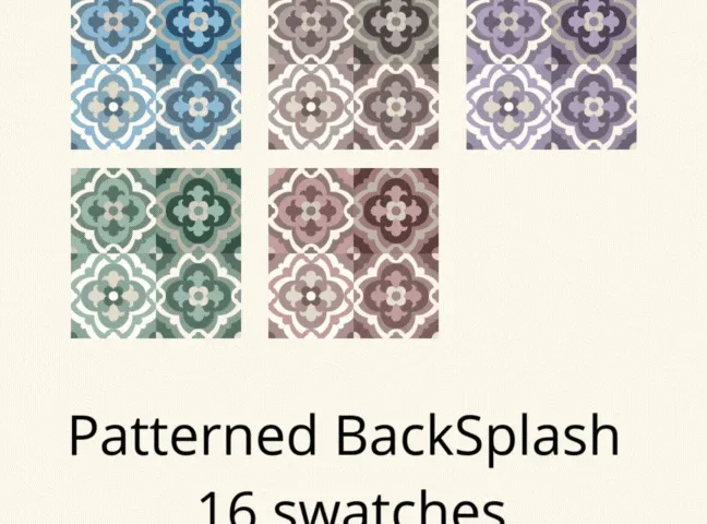 Patterned Backsplash