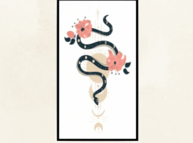Snake & Flowers
