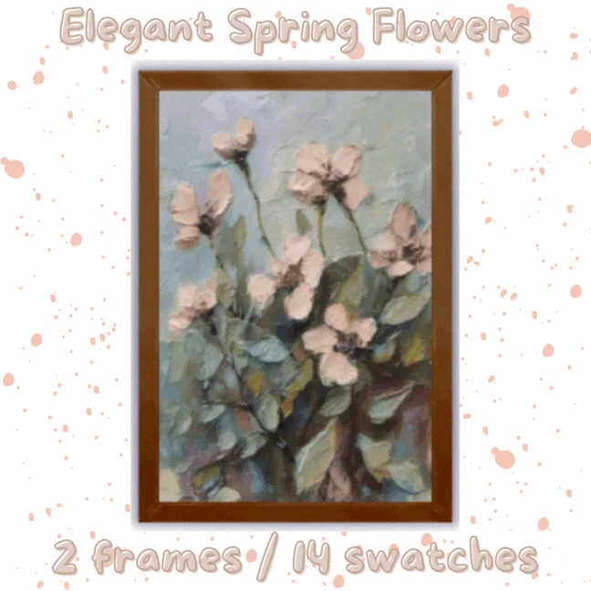 Elegant Spring Flowers paintings