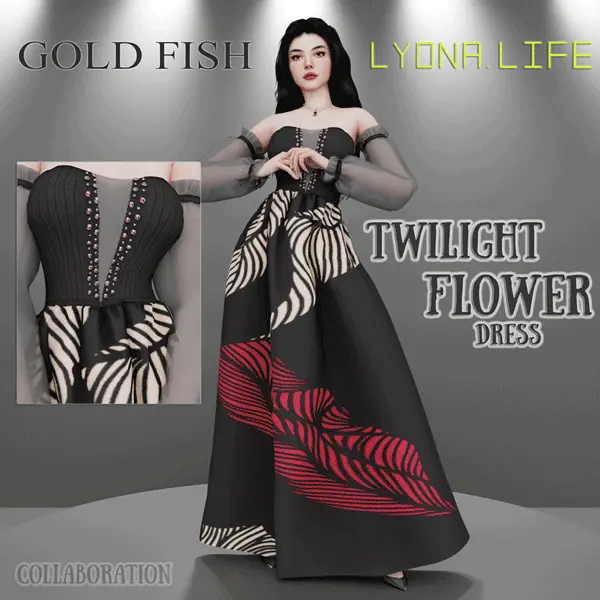 GoldFish & lyona.life Twilight Flower Dress