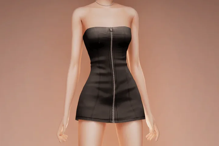 GoldFish Velvet Skin Dress