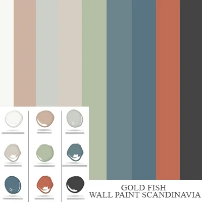 GoldFish wall paint scandinavia