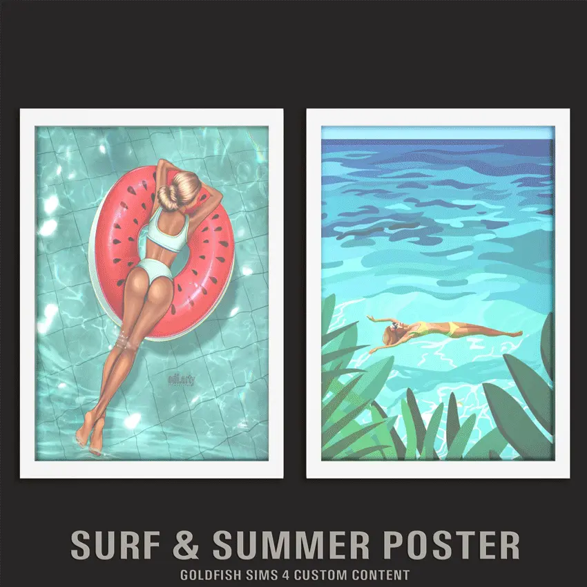 GoldFish Surf & Summer Poster 🏄‍♂️