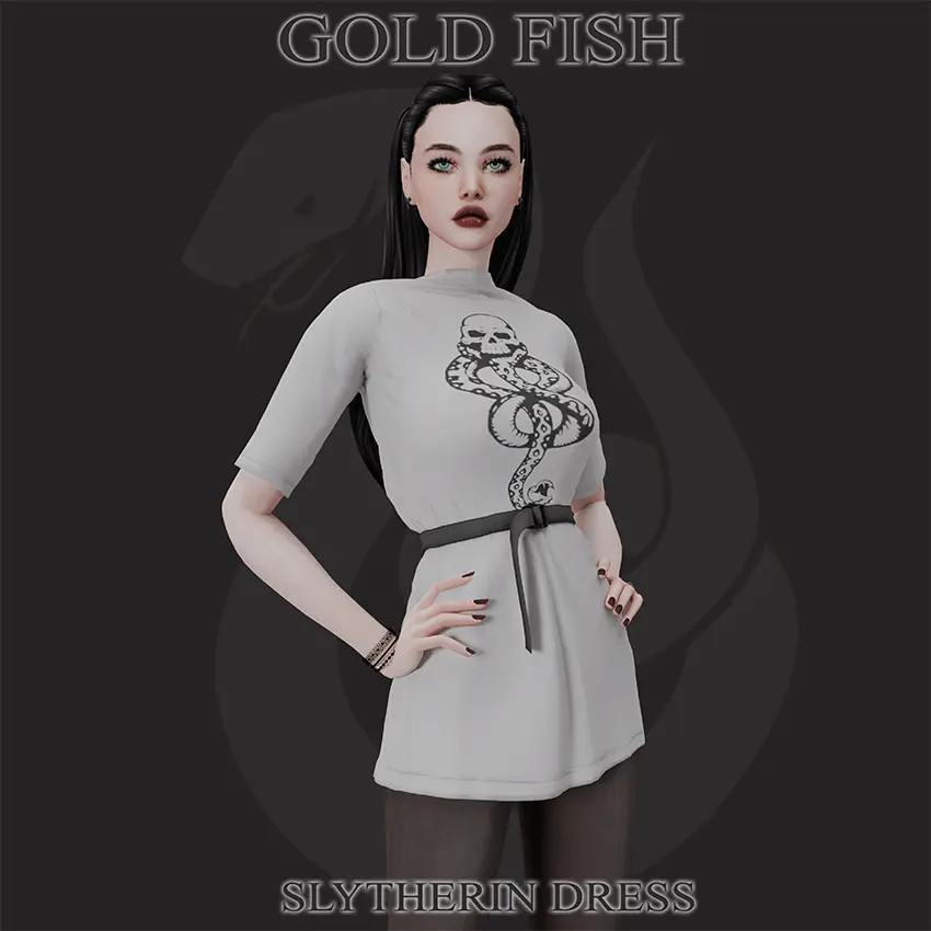 GoldFish slytherin dress