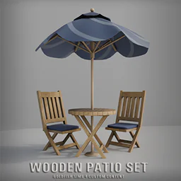 GoldFish Wooden Patio Set ☀️