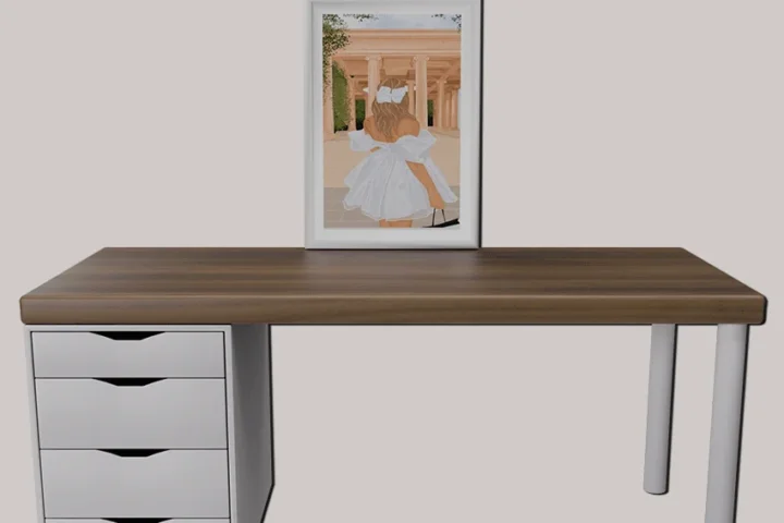 GoldFish Scandi Writing Desk