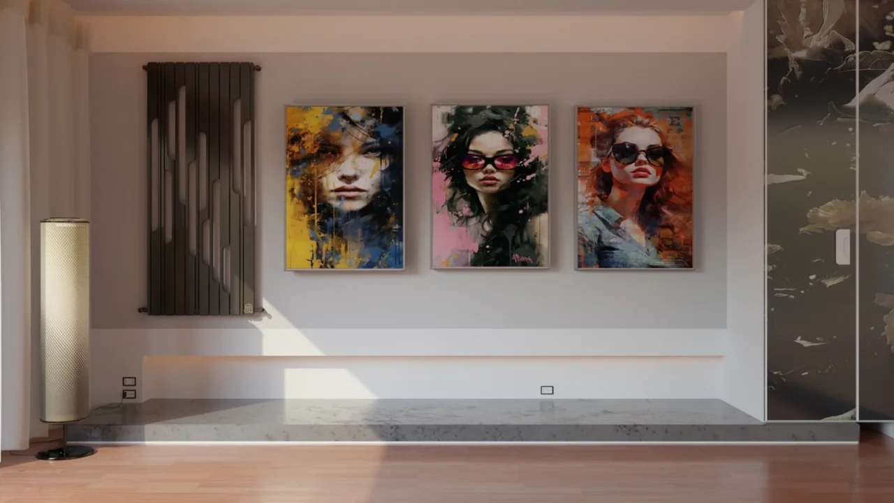 GoldFish paintings with girls