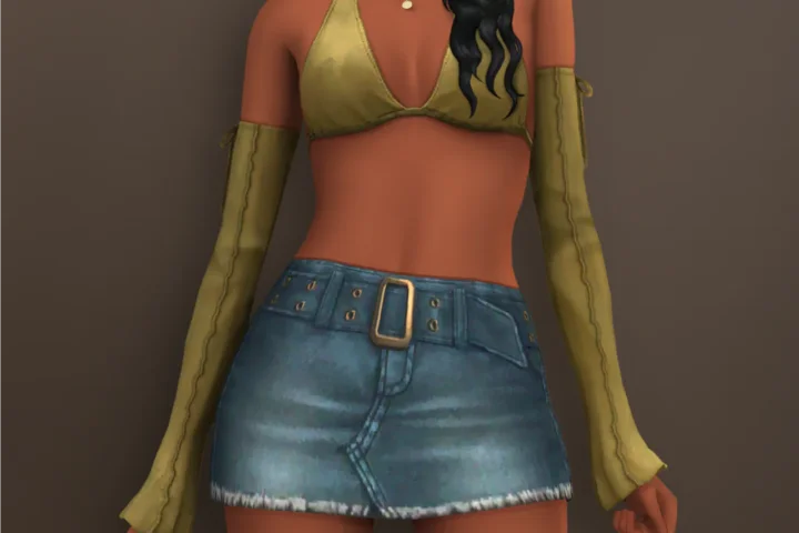 Tanker - Skirt, top and hair