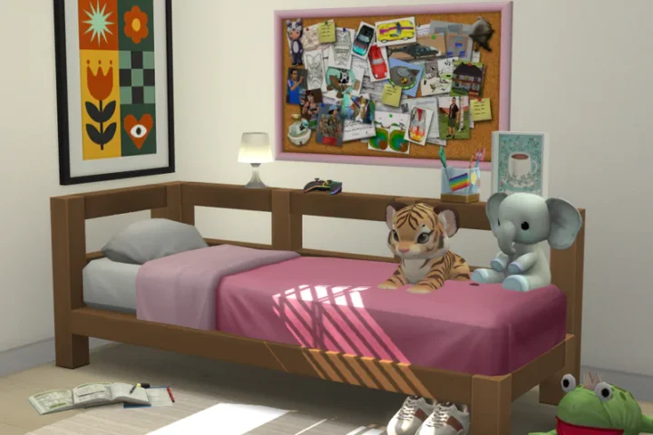 Shelves bed