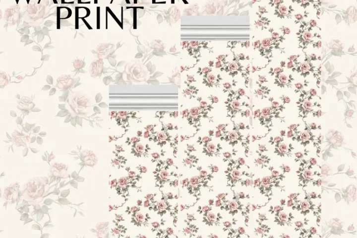 Rose Wallpaper Print