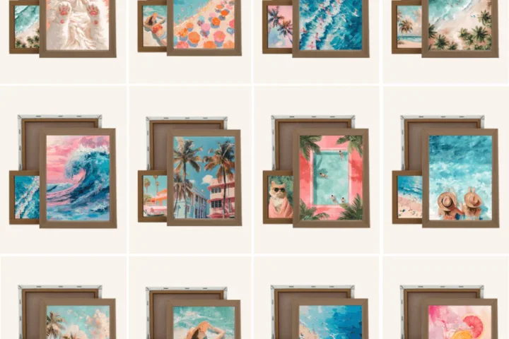 Summer Prints Painting Pile