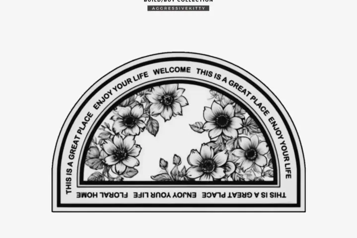 DESIGN ESSENTIALS l Vintage Floral Rug 2