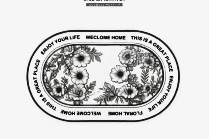 DESIGN ESSENTIALS l Vintage Floral Rug 1