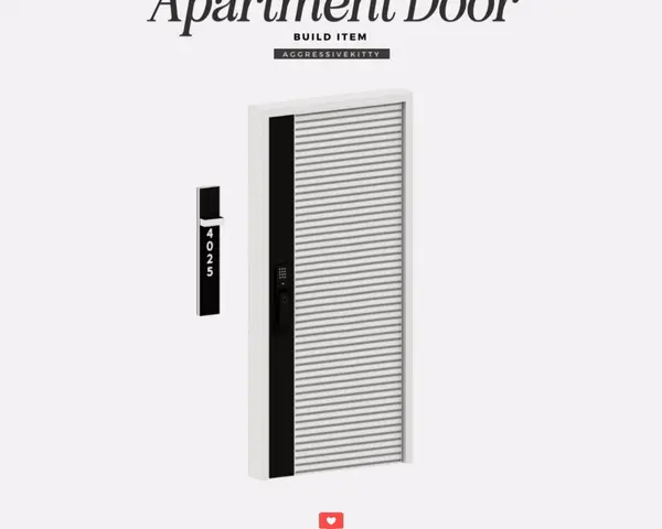 Modern Apartment Door & Number Plaque