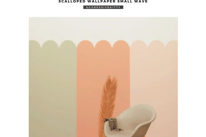 DESIGN ESSENTIALS l Scalloped Wallpaper Small Wave