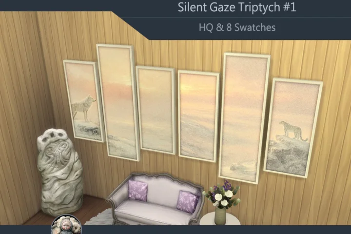 HQ Silent Gaze Triptych #1 Samtuse963