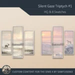 HQ Silent Gaze Triptych #1 Samtuse963