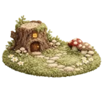 Enchanted Toadstool Hollow - Fluffy Rug Collection πβ¨