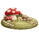 Enchanted Toadstool Hollow - Fluffy Rug Collection πβ¨